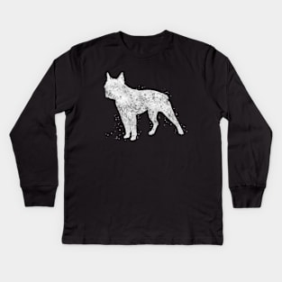 Boston terrier dog Kids Long Sleeve T-Shirt